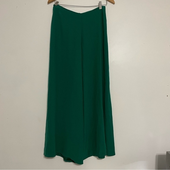 Anthropologie Wide Leg Green Dramatic Trousers - Picture 9 of 10